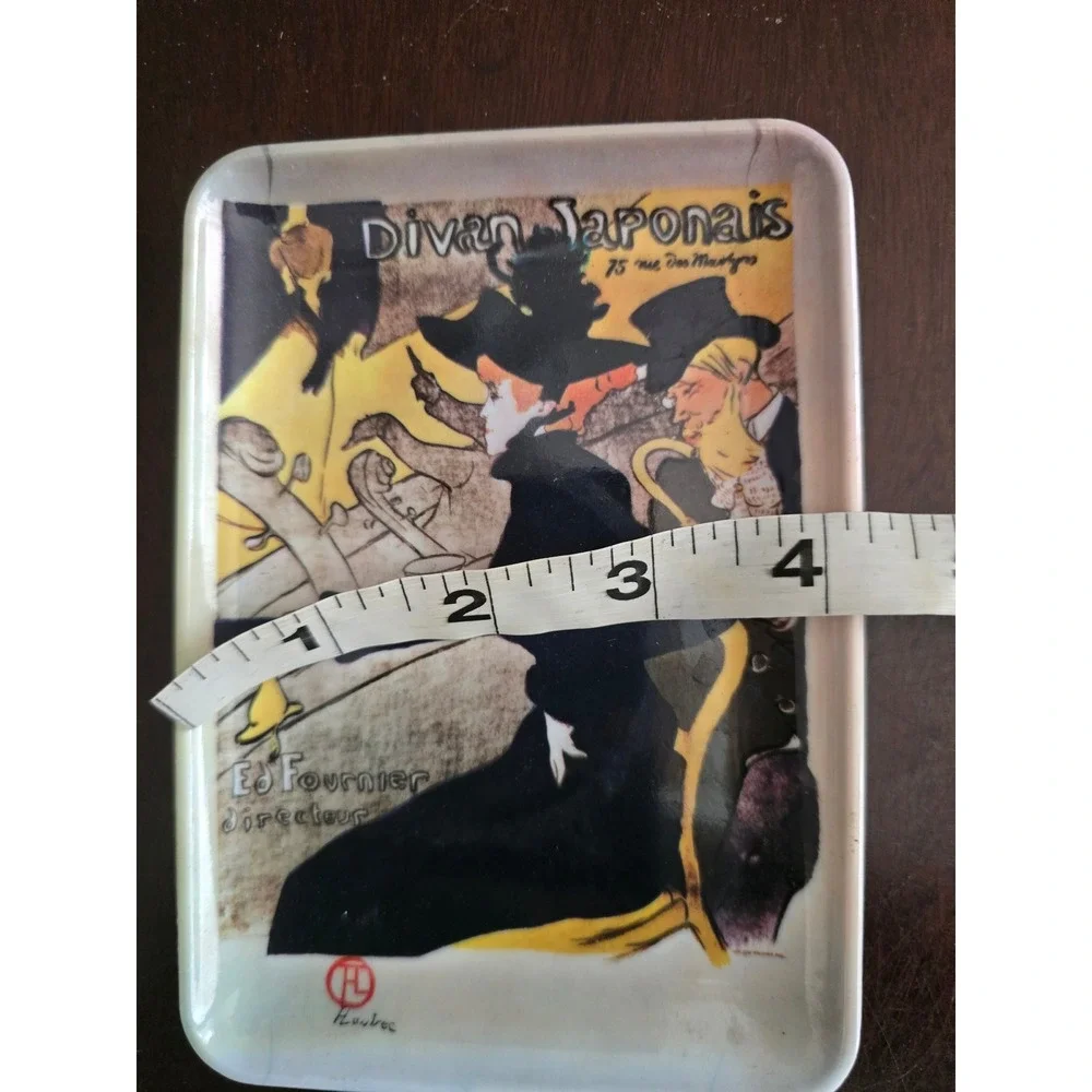 Vintage Toulouse-Lautrec Divan Japonais Trinket Tray Italy Product Centre INDPLS